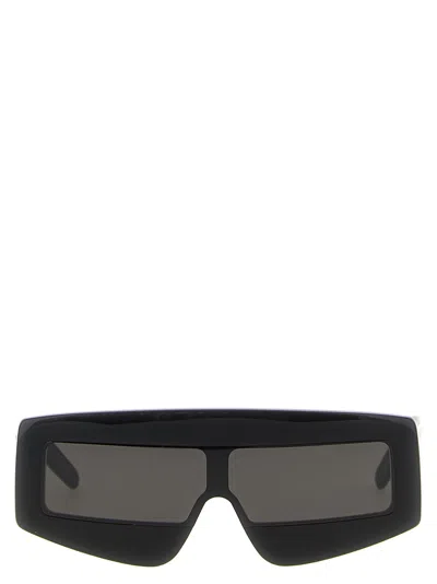 Rick Owens Phleg Rectangular Sunglasses In Black