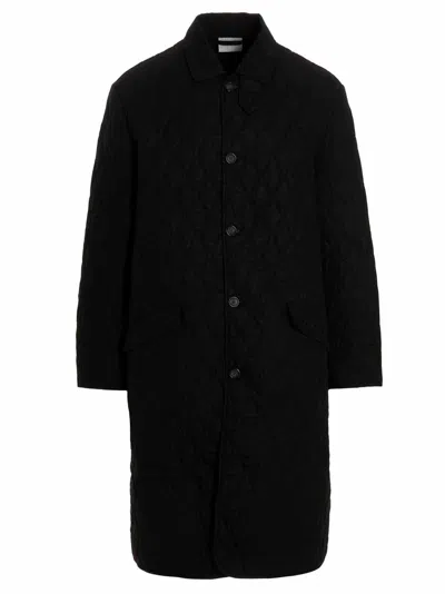 Vtmnts Quilted Hunter Coat In Black
