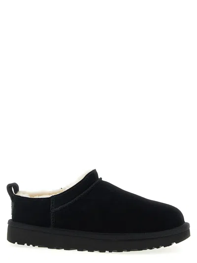 Ugg Low-cut Slip-on Boots With Plush Shearling Lining In Black