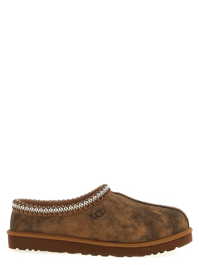 Ugg Chestnut Brown Suede Leather Tasman Ii Slippers In Brown
