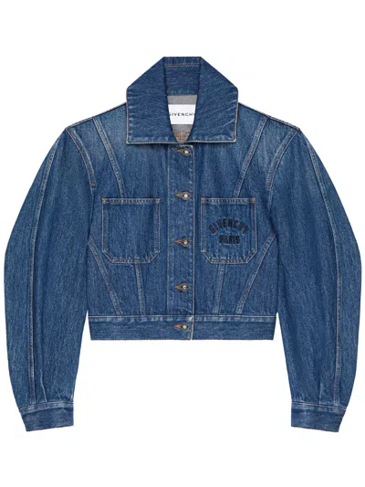Givenchy Jean Paul Gaultier Multicolor The Yellow Butterfly Polyamide Cardigan In Blue