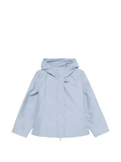 Fay Short Parka In Technical Poplin With Hook