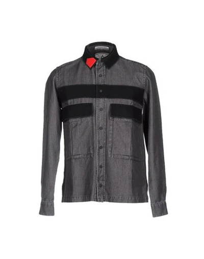 Andrea Pompilio Denim Shirt In Grey