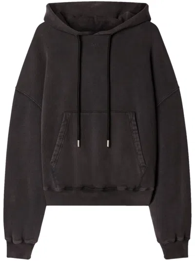 Off-white Hooded Sweatshirt In Black