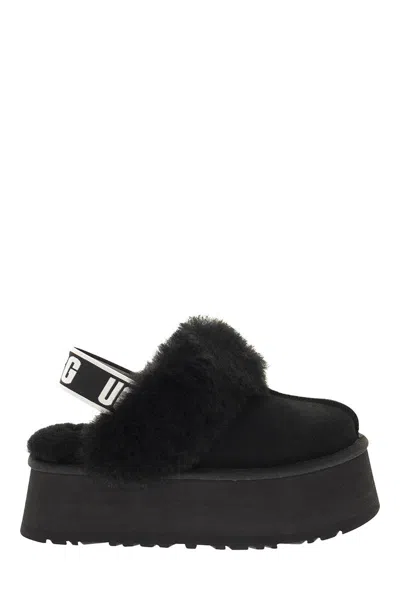 Ugg Shearling Platform Slingback Slippers