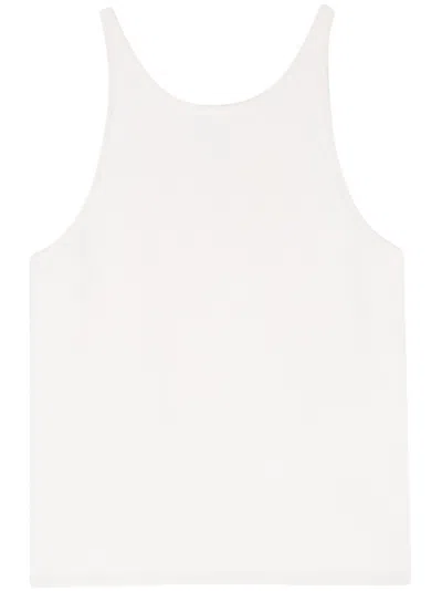 Max Mara White Wool Top In White