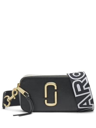 Marc Jacobs Compact Textured Leather Bag With Gold-tone Logo