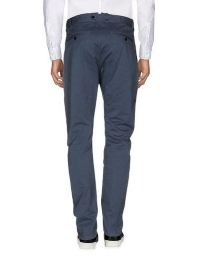 Shop Andrea Pompilio Casual Pants In Slate Blue