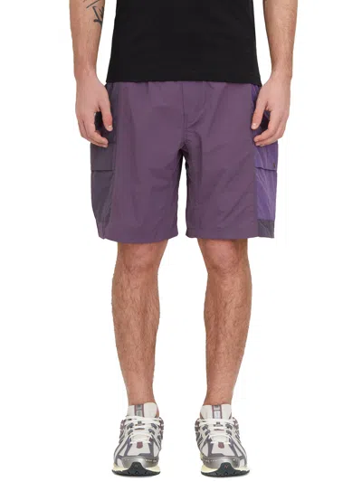 Gramicci Patchwork Cargo Shorts In Purple