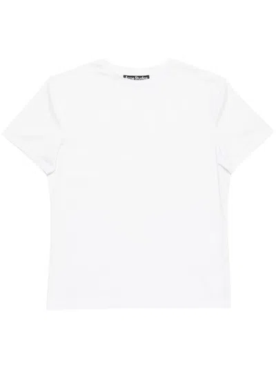 Acne Studios Men T-shirt In Cotone Con Logo In White