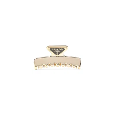 Prada Triangular Claw Clip Hair Accessory