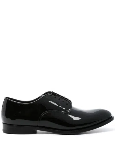 Doucal's Stringate Derby In Black