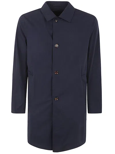 Kired Buttoned Coat In Blue
