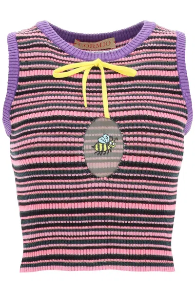 Cormio Gloria Striped Knitted Top