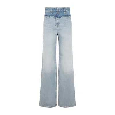 Givenchy Light Blue Baggy Jeans In Blue