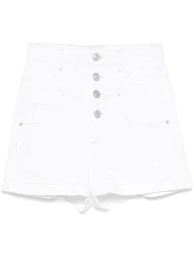 Isabel Marant Belt-loop Shorts In White