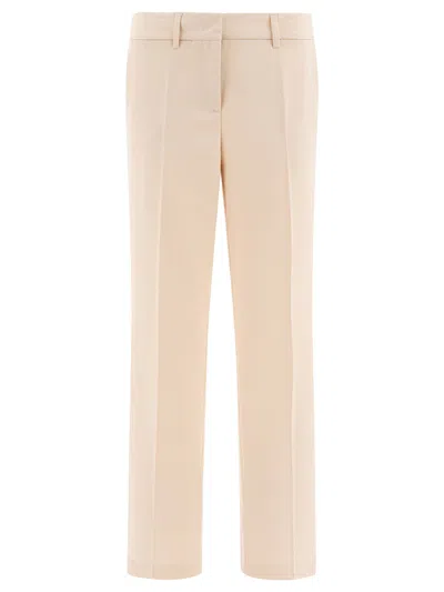 Fit Plain-front Trousers In Multi