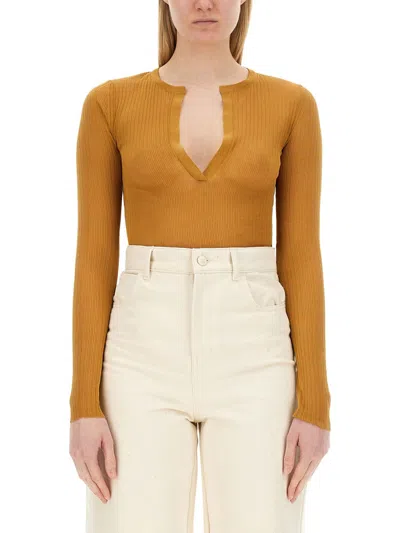 Max Mara Silk Mesh Sweater In Multi