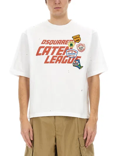 Dsquared2 Dsquared Men T-shirt With Print In White