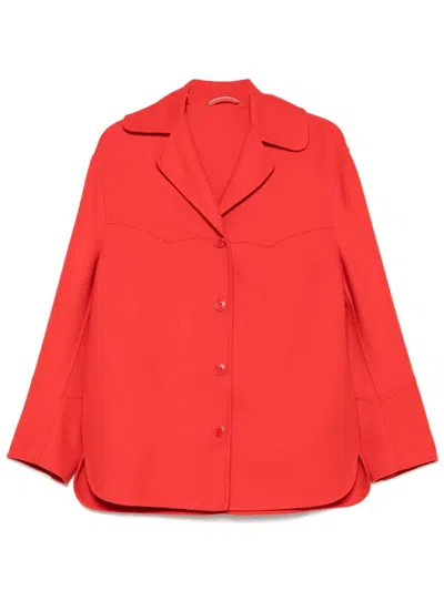 Ermanno Scervino Virgin Wool Coat In Multi