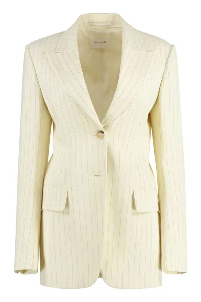Sportmax Single-breasted Two-button Jacket In White