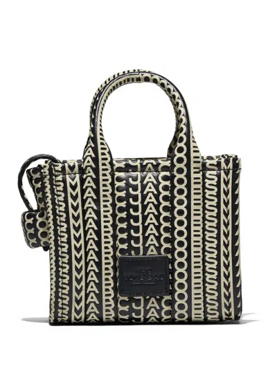 Marc Jacobs Printed Leather Micro The Monogram Handbag In Multi