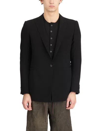 Devoa Wool Jacket In Black