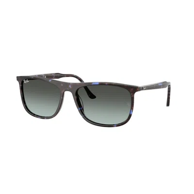 Ray Ban Ray-ban 61mm Polarized Gradient Rectangular Sunglasses In Blue