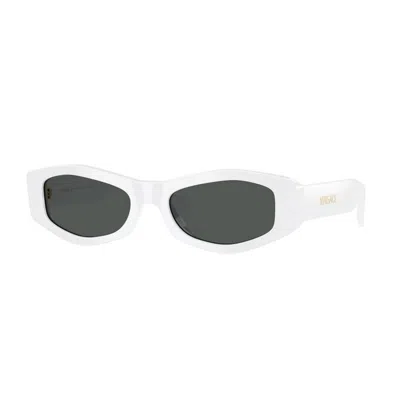 Versace Irregular Sunglasses In White