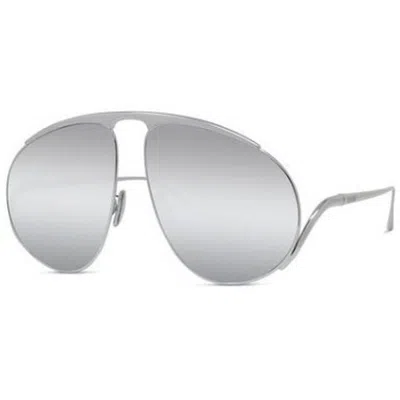 Loewe Lw40180u Signature 16c Argento Sunglasses In White
