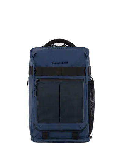 Piquadro Arne Backpack For Computer And Ipad In Blue