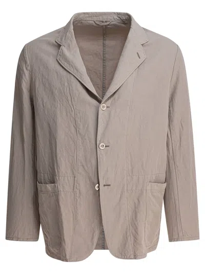 Kaptain Sunshine Versatile Cotton-linen Blend Jacket In Neutral