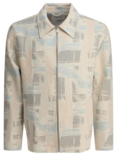 Nn07 Nn.07 Ashley Blue Abstract Pattern Jacket In Brown