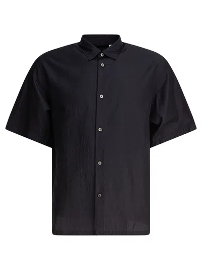 Kaptain Sunshine Short-sleeve Button-down Shirt In Black