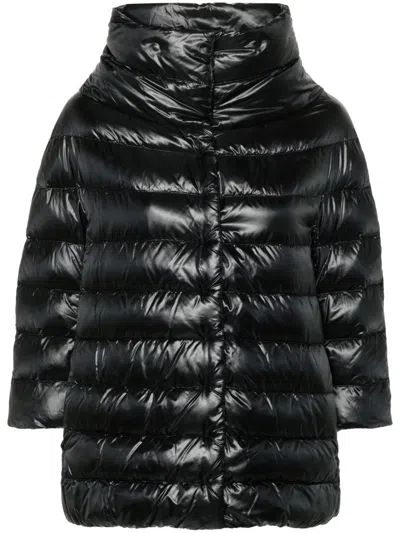 Herno Women Aminta Nylon Cape In Black
