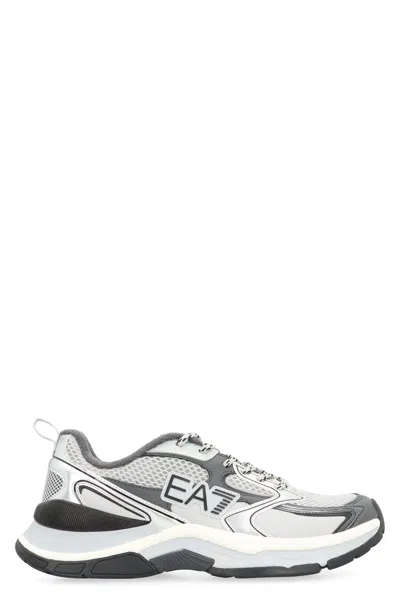 Ea7 Predator Metallic-panel Low-top Sneakers In Multi