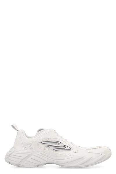 Balenciaga Women Monday Low-top Sneakers In Leather In White