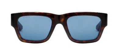 Gucci Rectangular Frame Sunglasses In Brown