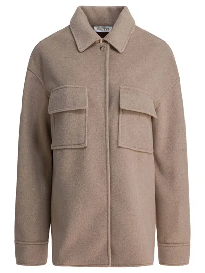 Semper Flap-pocket Shirt Jacket In Brown