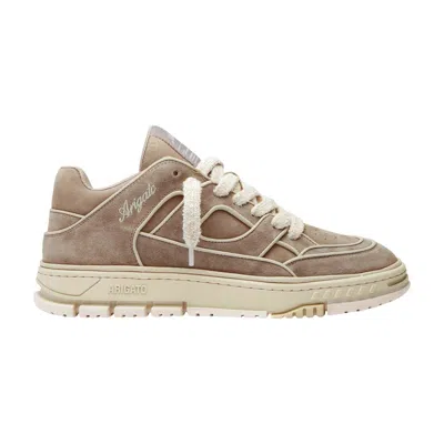 Axel Arigato Low-top Nubuck Sneakers With Embroidered Logo In Multi