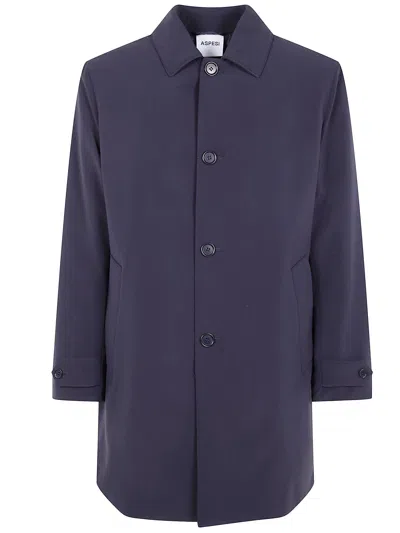 Aspesi Single Breasted Casual Jacket In Gray