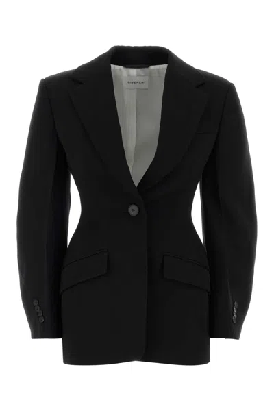 Givenchy Black Wool Blazer In Black