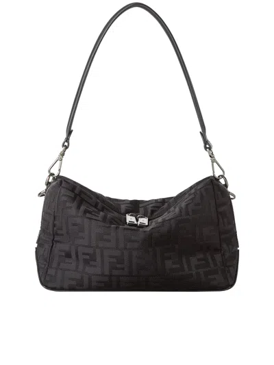 Fendi Medium Squared Ff Bag For Him In Black