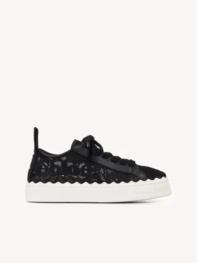 Chloé Thece Lace-up Sneakers For Women In Black