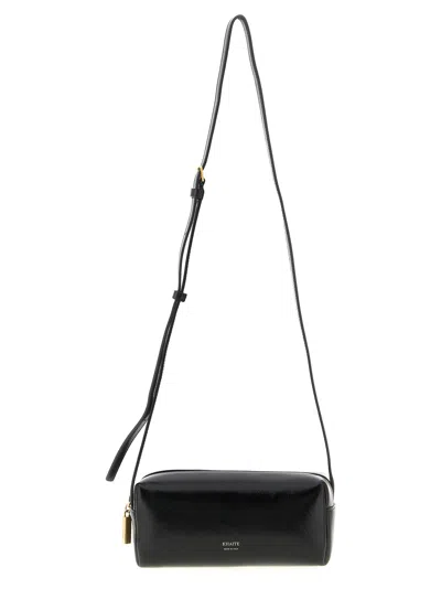 Khaite Kye Mini Calfskin Leather Crossbody Bag In Black