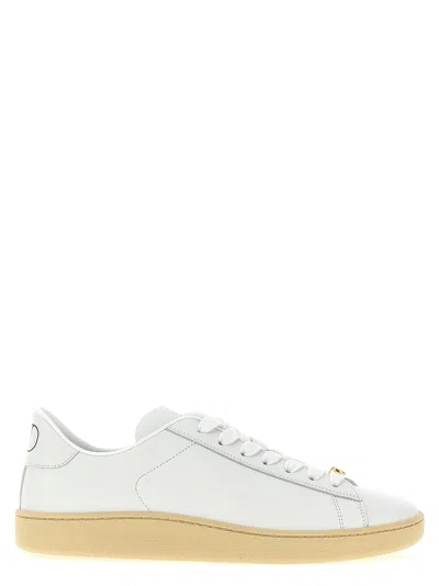 Valentino Garavani Premium Leather High-top Sneaker For Men In White