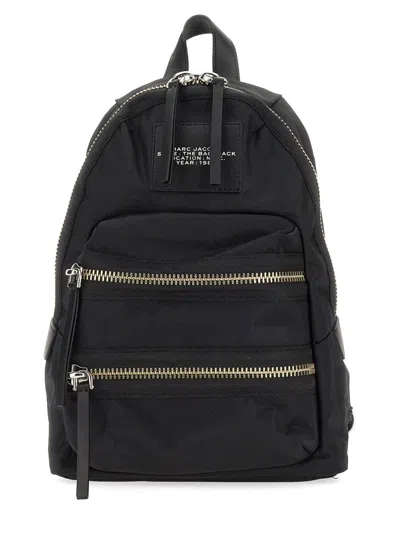 Marc Jacobs The Biker Nylon Medium Backpack In Black