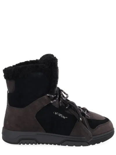 Off-white Winter Boot Anthracite In Brown