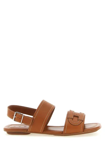 Hogan Heeled Sandal Woman Color Brown