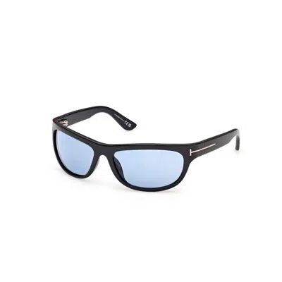 Tom Ford Rectangular-frame Sunglasses In Black
